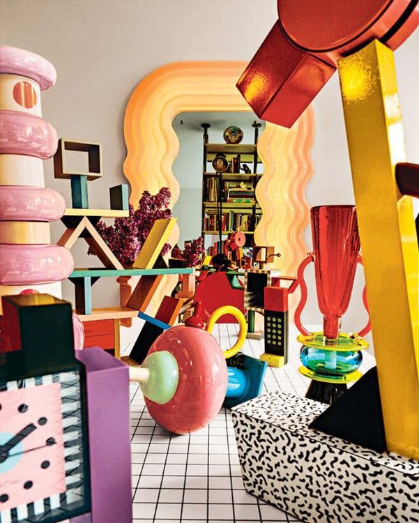 Memphis Style 80s ポストモダンチェア スペースエイジ パステル Memphis Style 80s ポストモダンチェア スペースエイジ イエロー